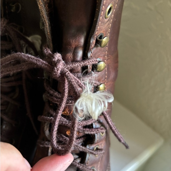 Vintage Durango Lace-Up Packer Boot Kiltie 90’s Brown leather - Picture 6 of 13